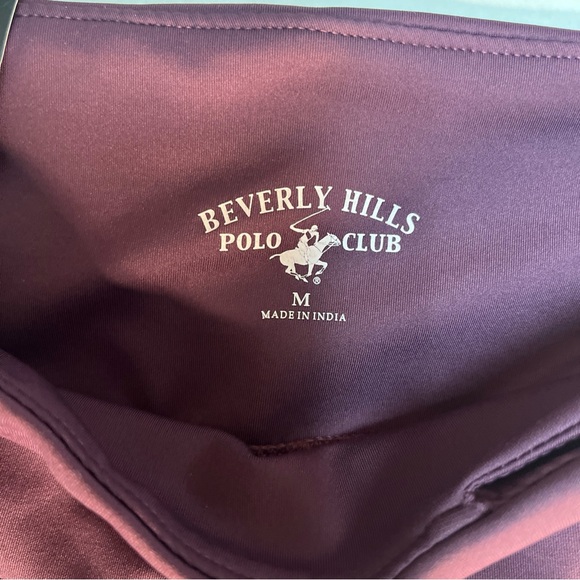 Beverly Hills Polo Club Red Leggings Soft Stretchy Fit - Picture 6 of 7